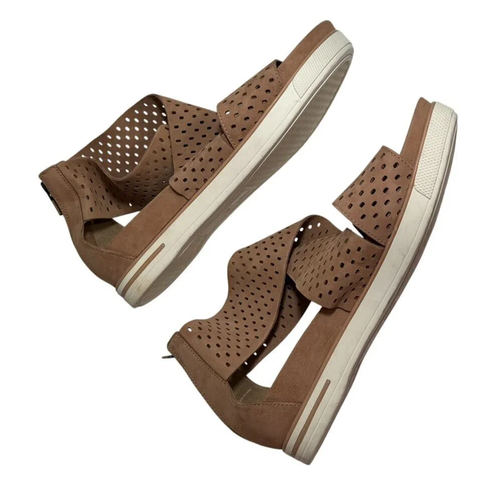 Eileen Fisher Womens Sport P Perforated Nubuck Sandals size 11 Lk Nw!! $235‎